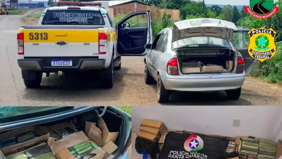 Liberado há 15 dias da prisão, homem é preso com 100kg de drogas em SC