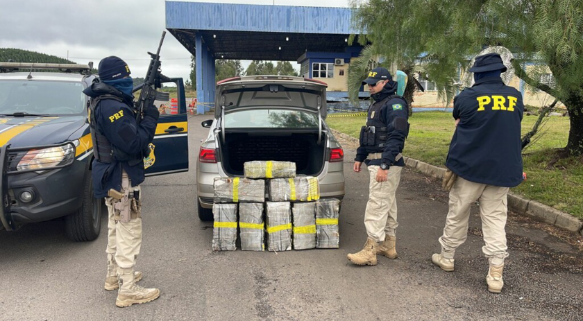 Quase 100 quilos de maconha são apreendidos pela PRF em Água Doce