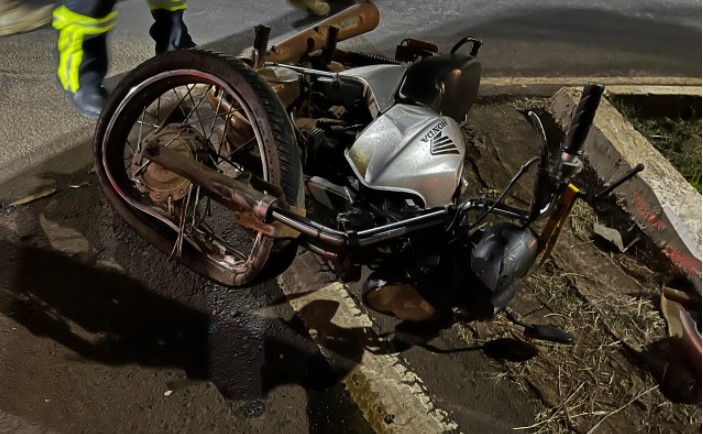 Motociclista fica gravemente ferido em acidente na SC-163