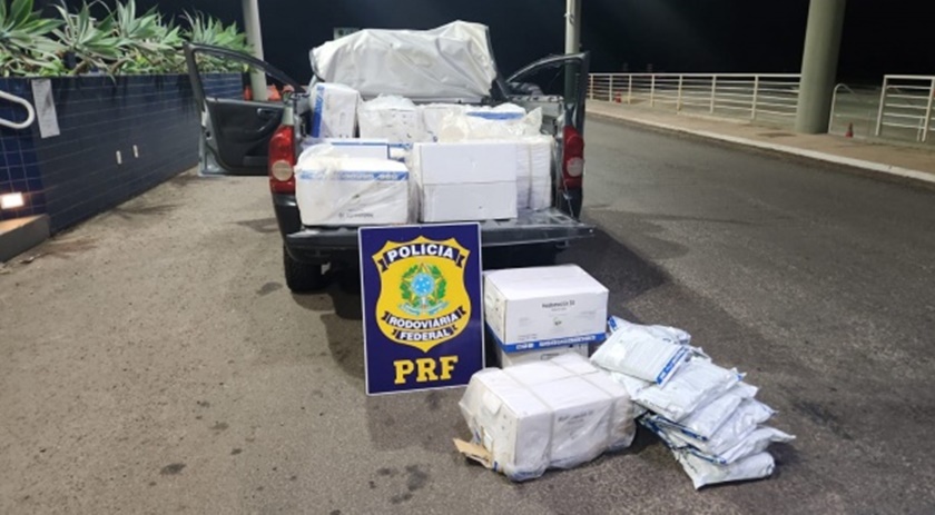PRF apreende carga de agrotóxicos contrabandeada avaliada em mais de R$ 300 mil