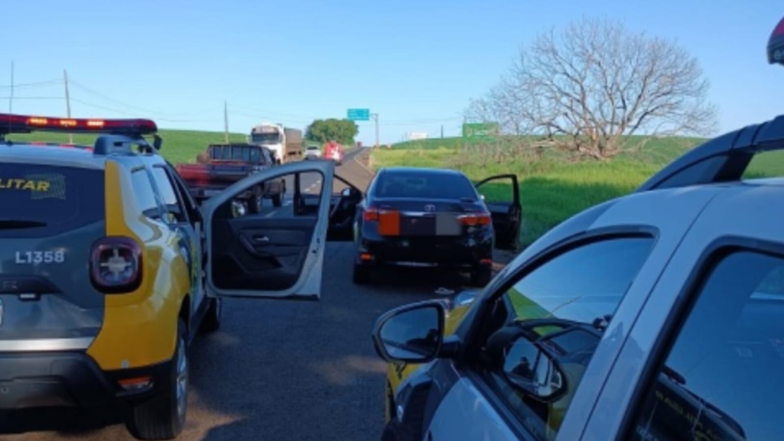 Veículo roubado em São Miguel do Oeste é recuperado pela PM no Paraná poucas horas após o crime