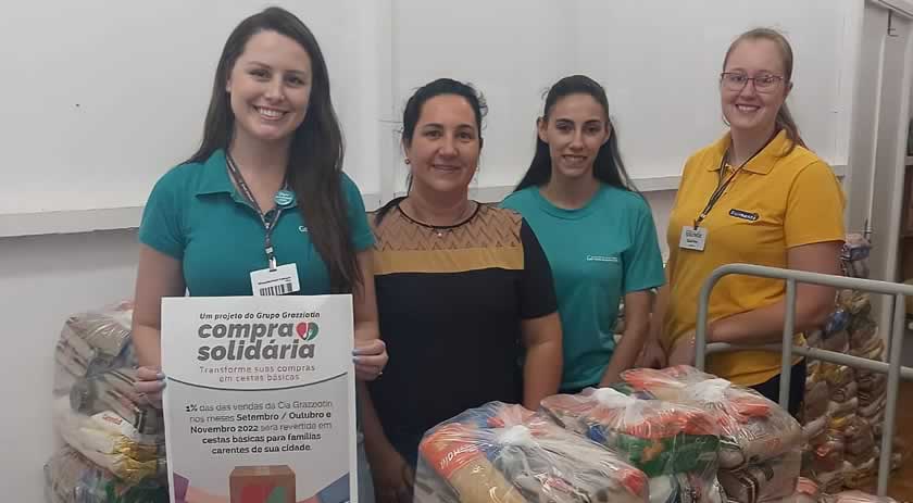 Grupo Grazziotin encerra a terceira edição do projeto Compra Solidária