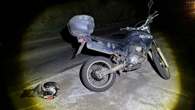 Homem fica gravemente ferido em queda de motocicleta na BR-163, entre SMOeste e GBA