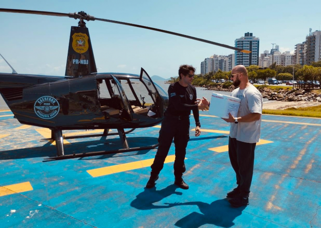 Aeronave apreendida do tráfico de drogas agora é empregada em missões de saúde e segurança em SC