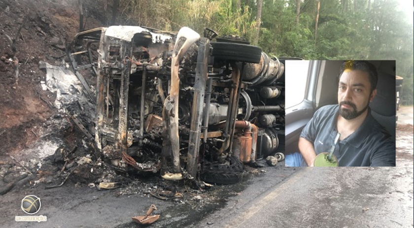 Identificado motorista carbonizado em acidente na BR-282