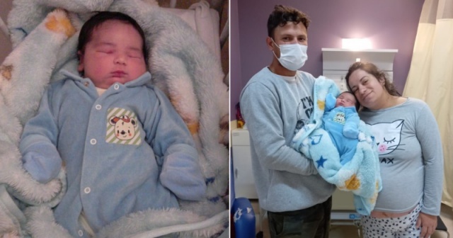 ‘Superbebê’ nasce com quase 6 kg e surpreende pais e hospital em Criciúma