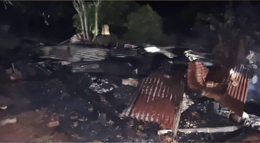 Incêndio destrói residência no interior