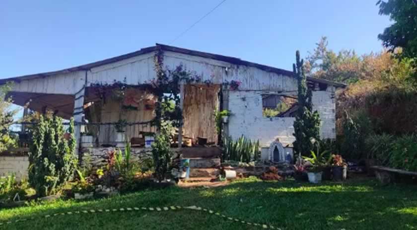 Casa destruída e cão carbonizado indicam incêndio criminoso em Modelo