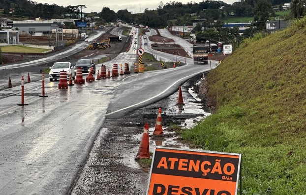 DNIT altera trânsito na BR-282 em Maravilha para obras nas vias marginais