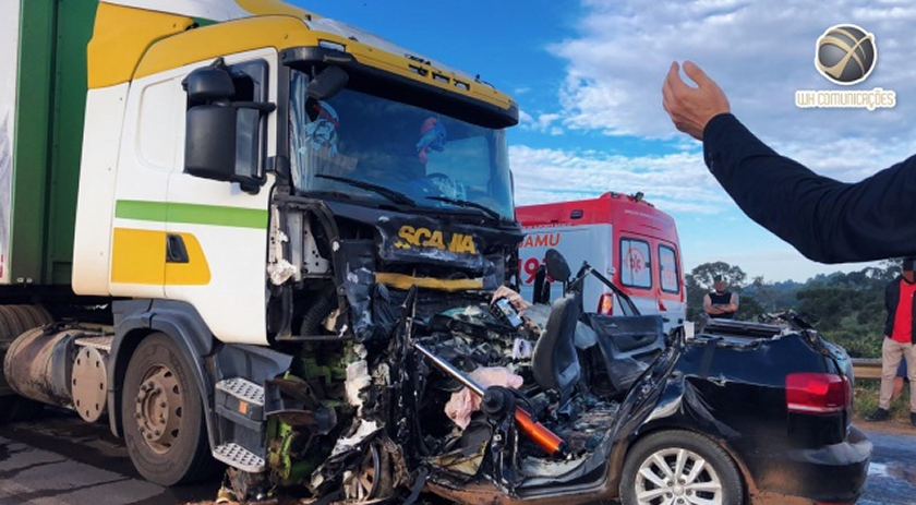 Acidente na BR-282 deixa uma pessoa morta