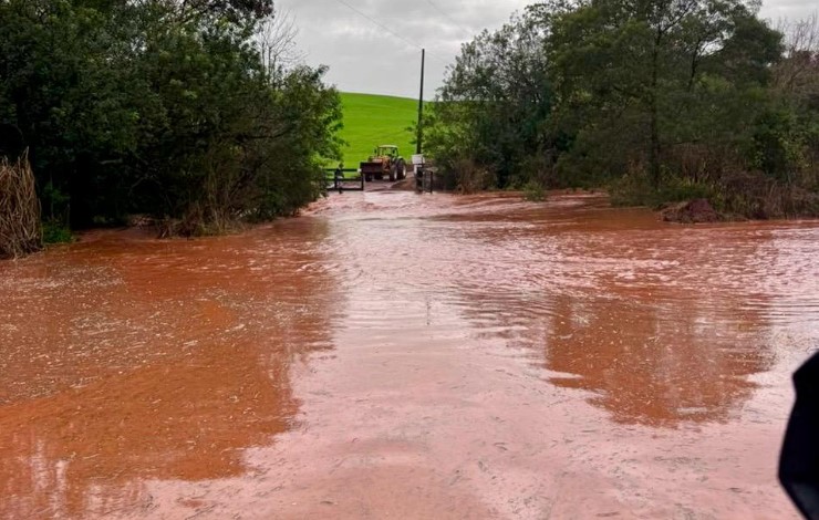 Xanxerê registra mais de 90 mm de chuva em 24 horas e Defesa Civil alerta para risco de alagamentos