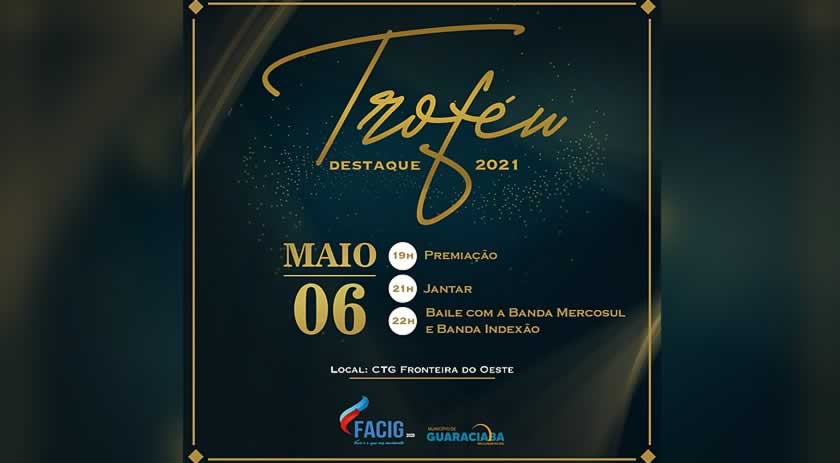 Troféu Destaque vai premiar 65 empresários, comerciantes e produtores rurais