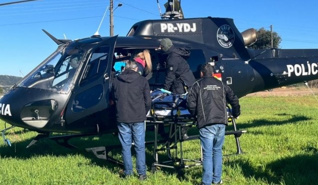 Homem sofre traumatismo craniano grave após acidente com bovino no Oeste de SC