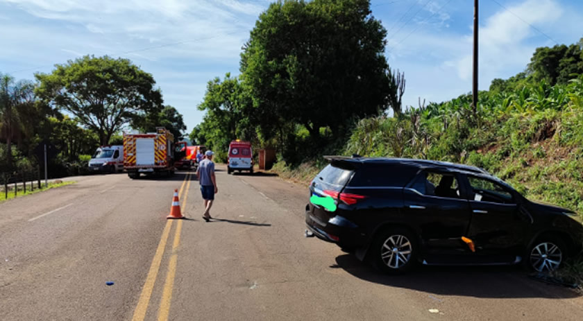 Colisão frontal é registrada na SC-161