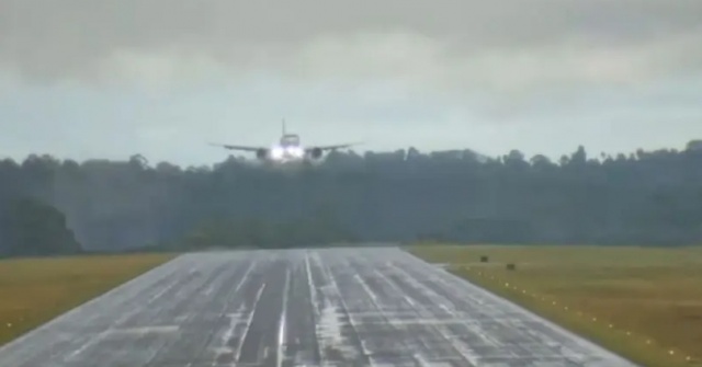 Aviões não conseguem pousar em aeroporto de Chapecó devido a fortes ventos