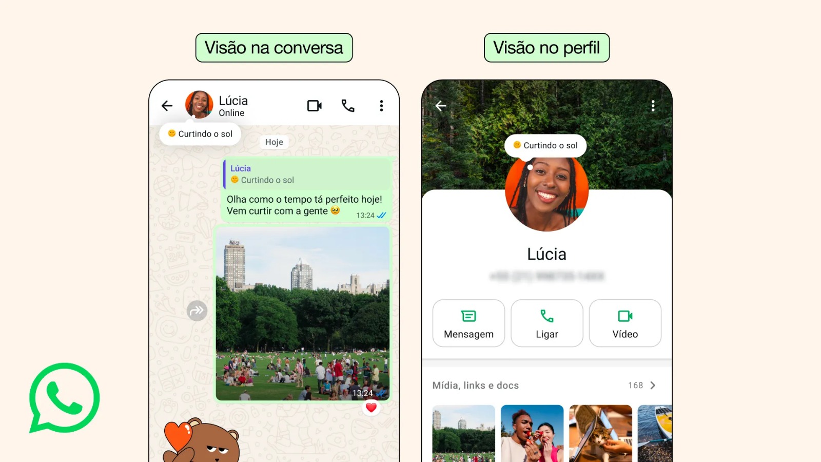 WhatsApp libera função “Recado” para compartilhar emojis e frases curtas