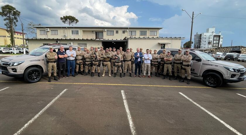 Comando entrega novas viaturas e armamento para o Pelotão de Patrulhamento Tático