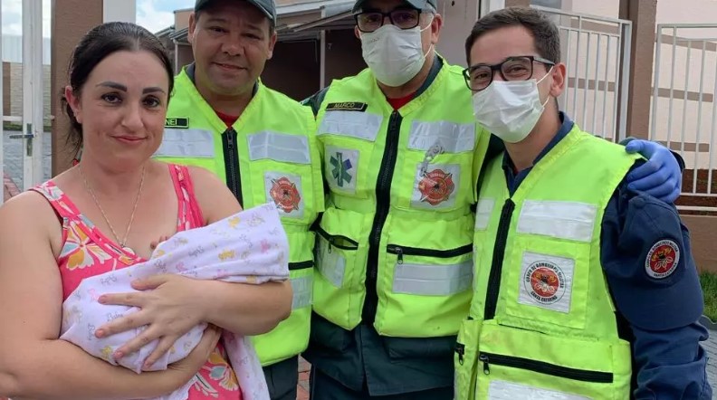 Após se engasgar com leite, bebê de três dias é salva pelos bombeiros em Xanxerê