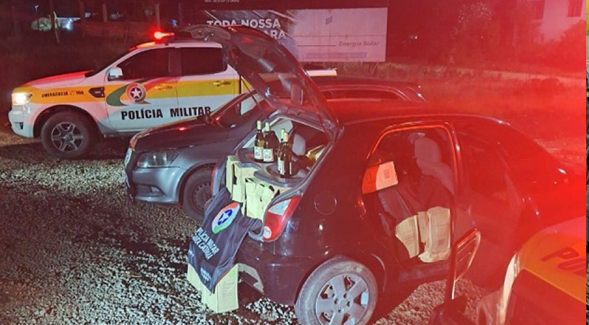 Polícia apreende carga de vinhos avaliada em R$ 89 mil em ação contra descaminho