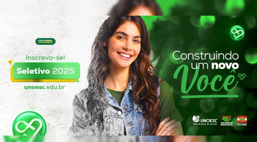 Seletivo Unoesc está com inscrições abertas