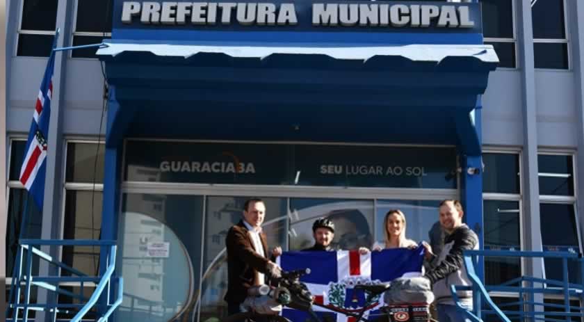 Ciclista embarcou em mais uma viagem de mais de três meses até o Uruguai