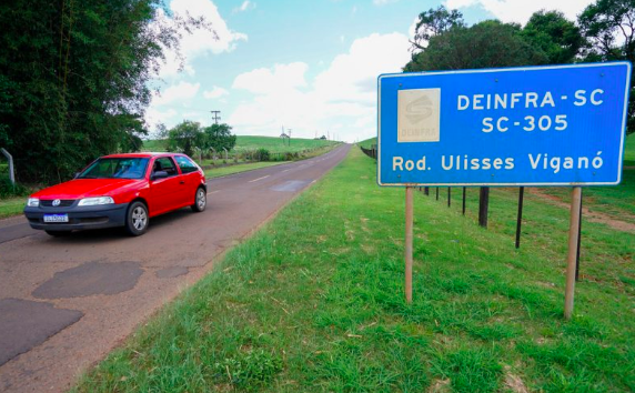 Começam as obras de revitalização da SC-305 entre Campo Erê e São Lourenço do Oeste