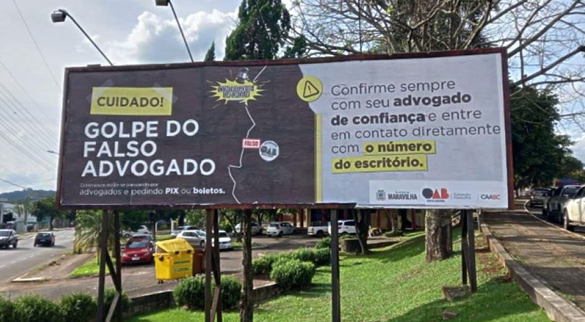 Administração Municipal e Subseção da OAB se unem em campanha contra o Golpe do Falso Advogado