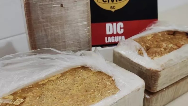 Polícia Civil realiza a maior apreensão de crack já registrada em Laguna