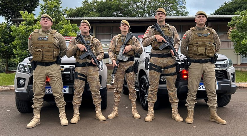 11º BPM/Fron recebe duas viaturas blindadas para reforço no policiamento tático