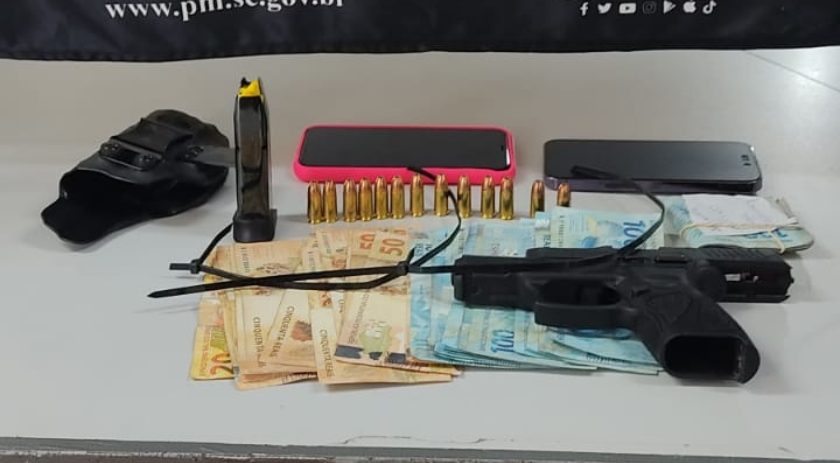 Polícia Militar prende homem por violência doméstica e posse de arma de fogo