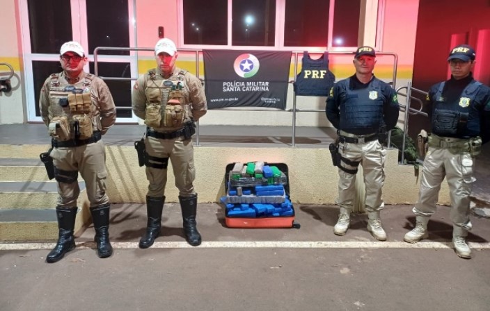 Homem é preso com mais 70 quilos de maconha no Oeste de SC