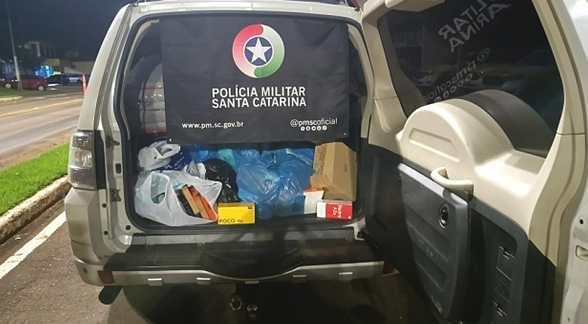 Mercadorias irregulares são apreendidas na SC 163