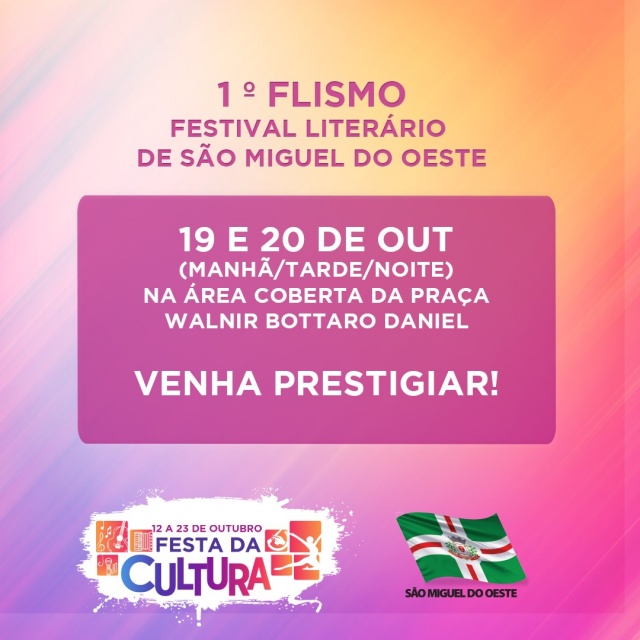 Festival de Literatura acontece nesta quarta e quinta-feira