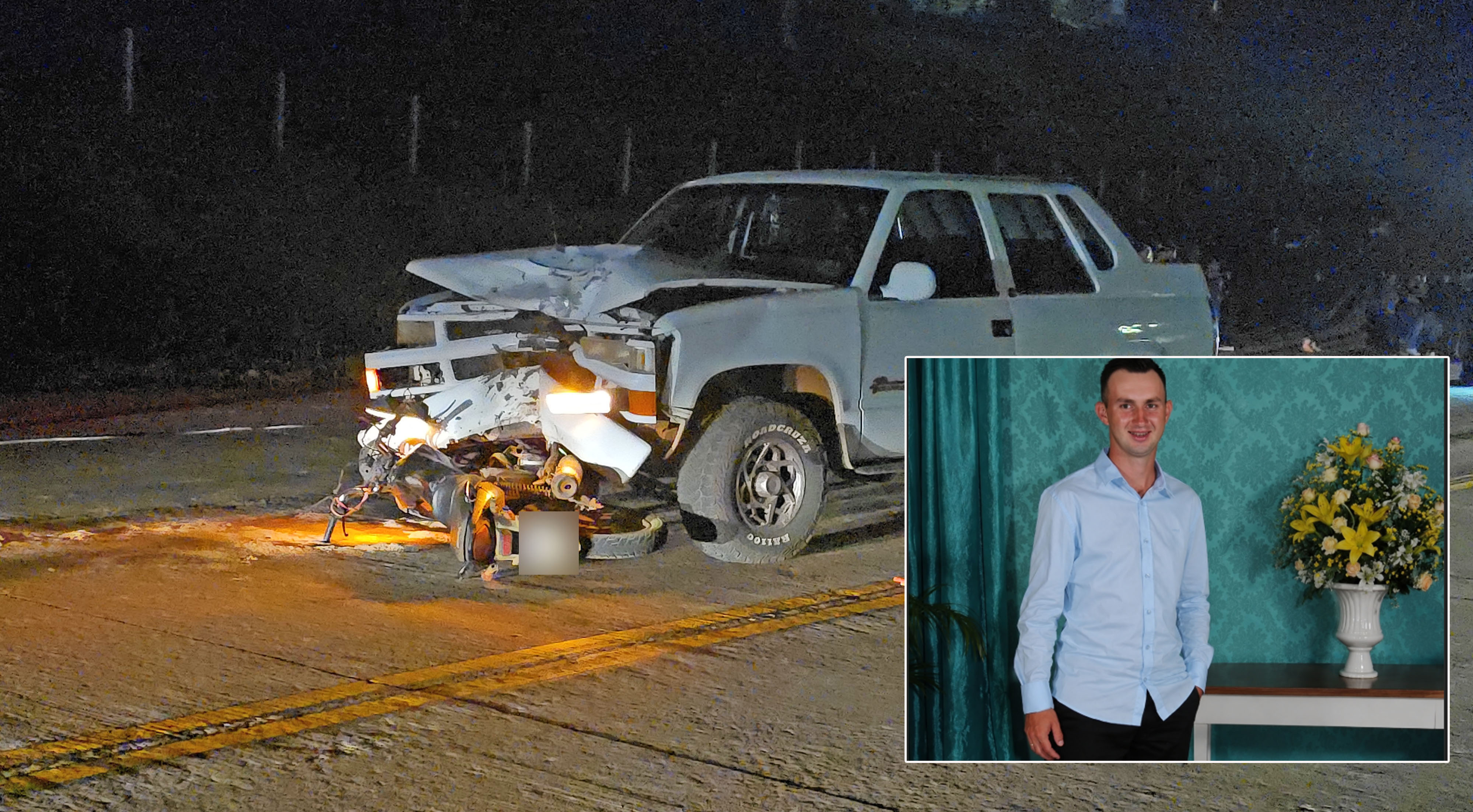 Andrei Heisler, de 24 anos, é a vítima fatal de acidente na BR-163