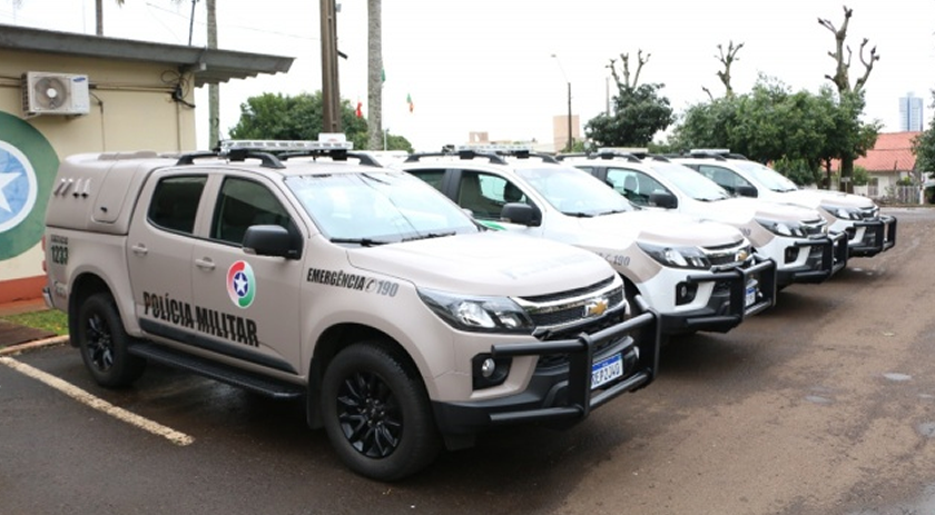 Polícia Militar recebe viaturas para policiamento de fronteira