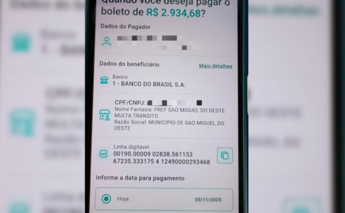 Prefeitura de São Miguel do Oeste alerta para boletos falsos de multas de trânsito