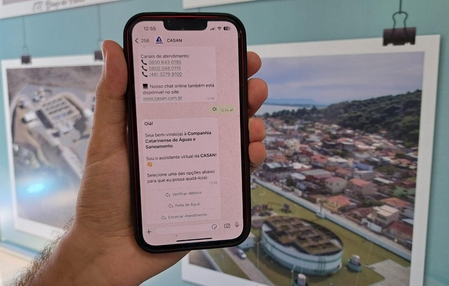 Casan alerta consumidores sobre golpes no WhatsApp que simulam atendimento
