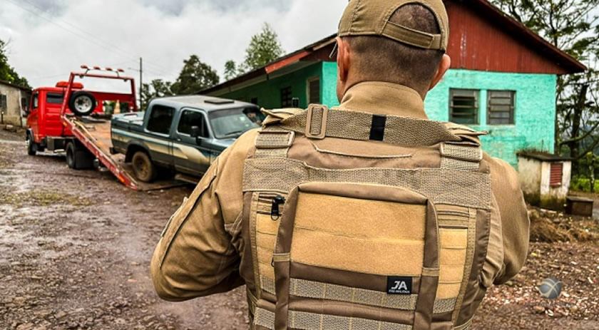 Camionete furtada em Iporã do Oeste é encontrada abandonada em SMOeste