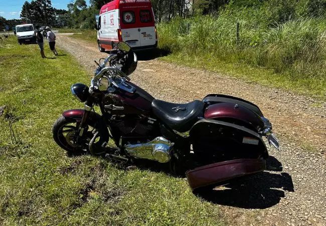 Motociclista morre em acidente na SC-110, na Serra Catarinense