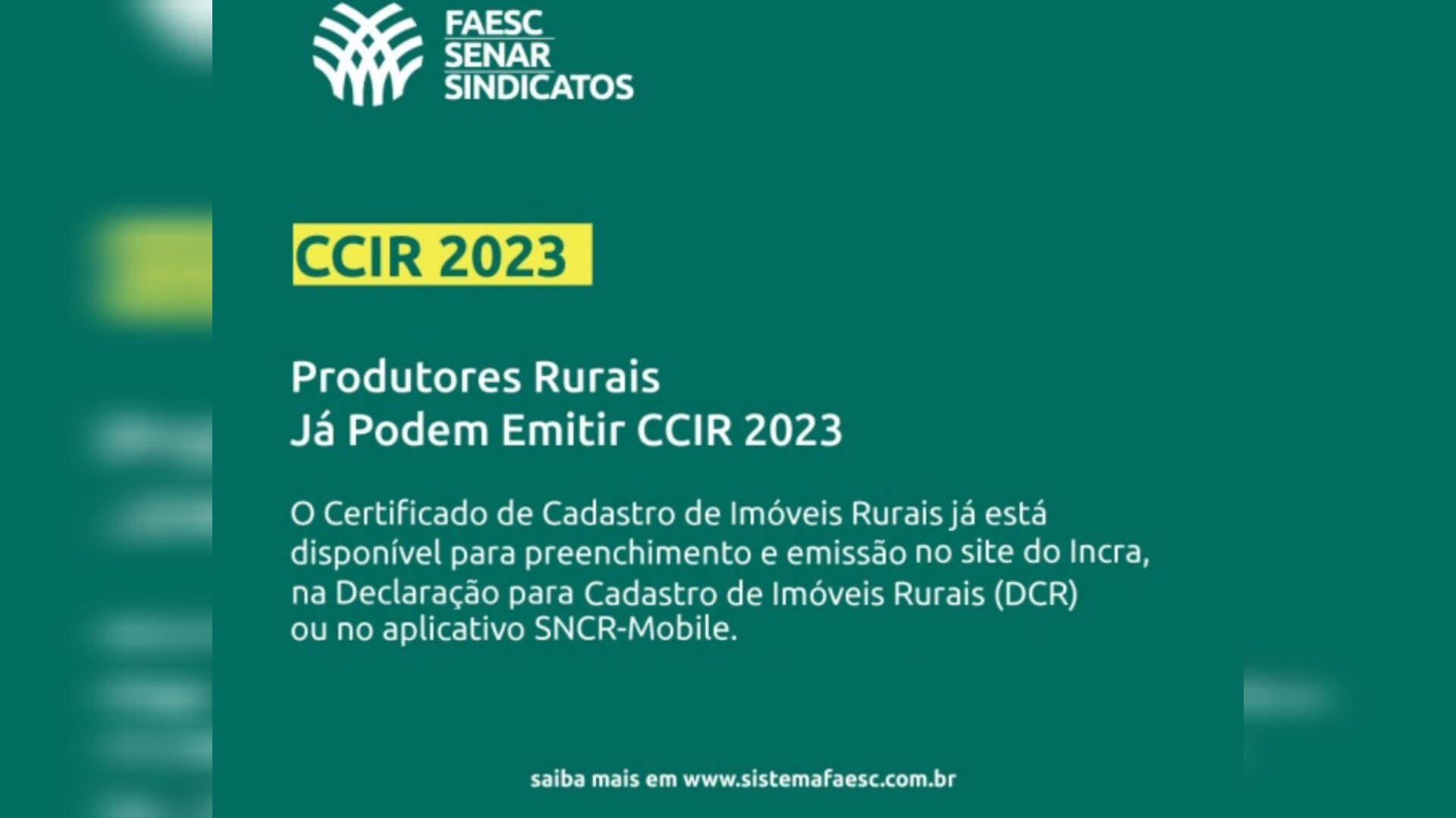 Produtores rurais devem ficar atentos ao prazo de pagamento do CCIR
