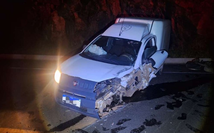 Motorista dorme ao volante e provoca acidente na SC-283, diz PMRv