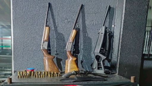 Briga de casal termina com apreensão de armas