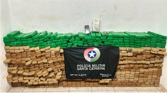Polícia Militar apreende mais de 670 quilos de maconha em Santa Catarina