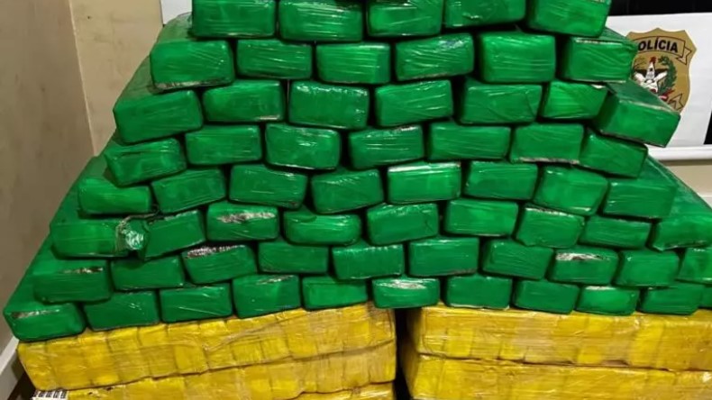 Meia tonelada de maconha é apreendida em Garuva