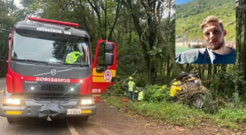 Jovem morrem após veículo sair da pista e se chocar contra árvore na BR 282