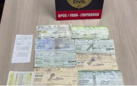 Polícia Civil cumpre mandado e apreende cheques e documentos em investigação de estelionato