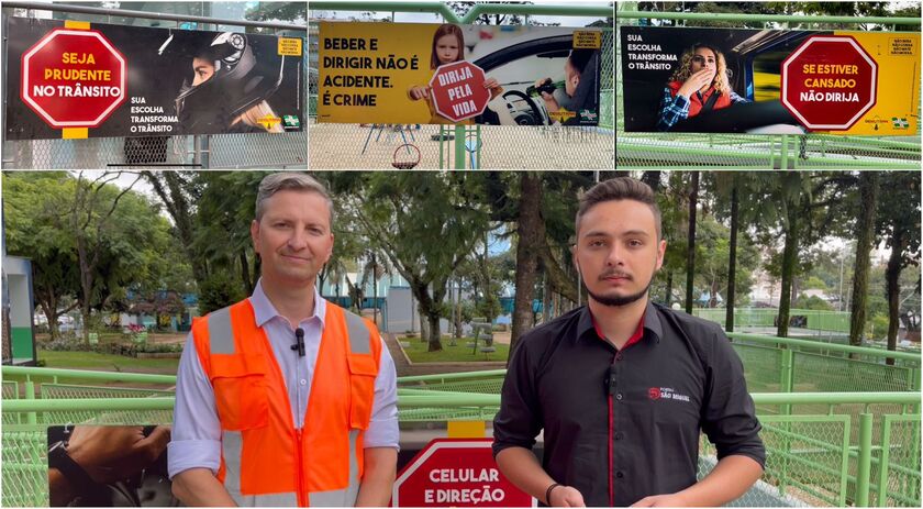 Campanha Maio Amarelo visa propor um trânsito mais seguro para pedestres e condutores em São Miguel do Oeste