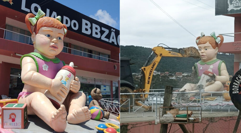 Demolição do “bebezão” marca o fim de um ícone nas margens da BR-470
