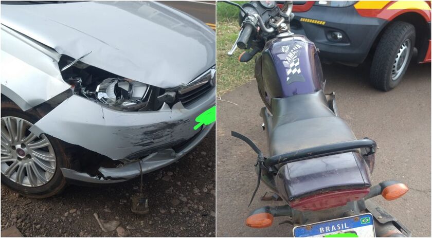 Veículo de São Miguel do Oeste se envolve em acidente em Iporã do Oeste