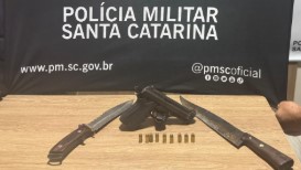 PM realiza apreensão de armas após disparos e resistência
